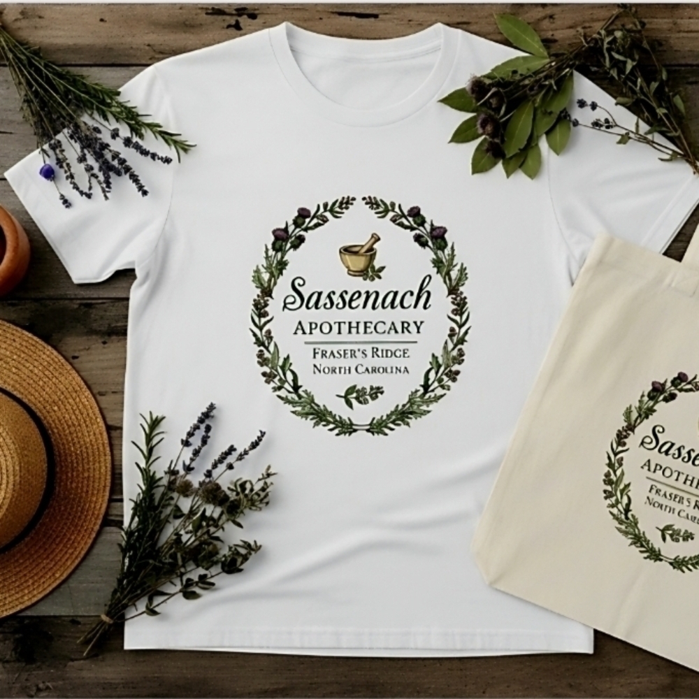Sassenach Apothecary Outlander Tee • Fraser’s Ridge North Carolina • Botanical